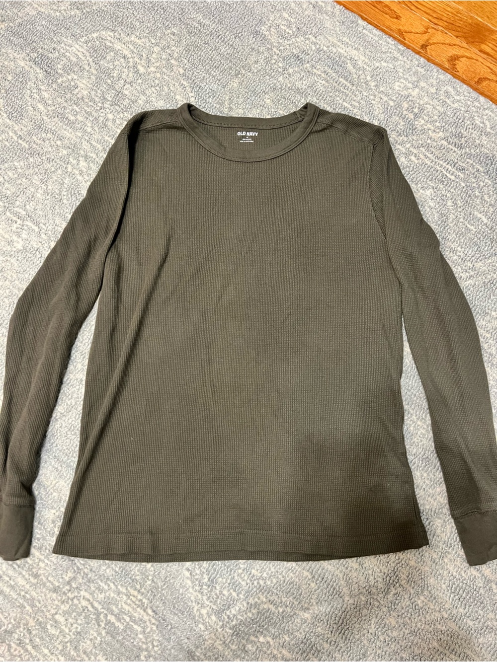 Old Navy Men's Long Sleeve Thermal Tee - Olive Green